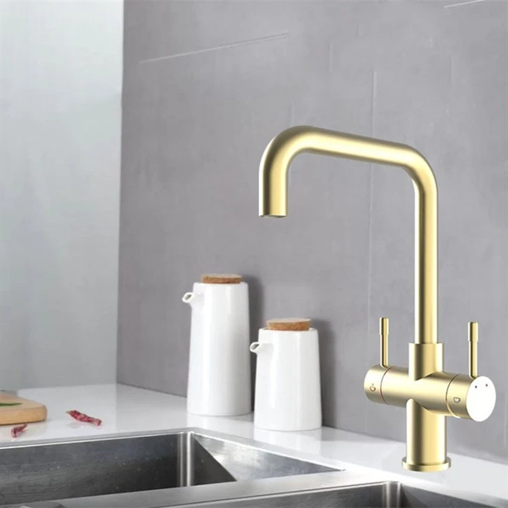 4 in 1 boiling water tap brass